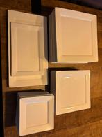 Servies wit vierkant, Huis en Inrichting, Keuken | Servies, Ophalen, Zo goed als nieuw, Bord(en)