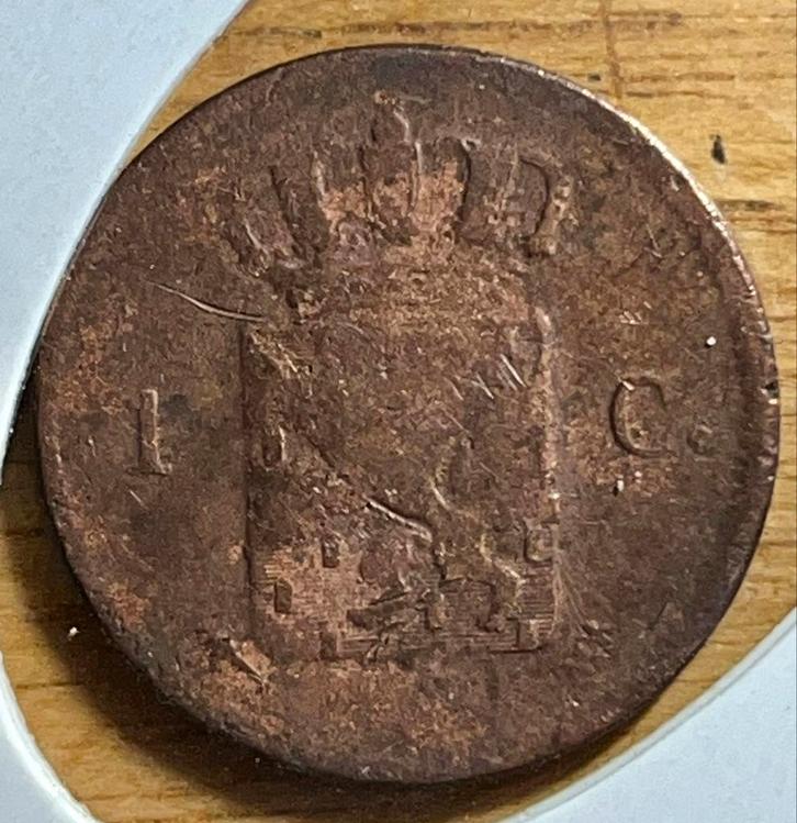 2x 1 Cent 1821 & 1823 Willem I - Zeldzaam!, Postzegels en Munten, Munten | Nederland, Losse munt, 1 cent, Koning Willem I, Ophalen of Verzenden