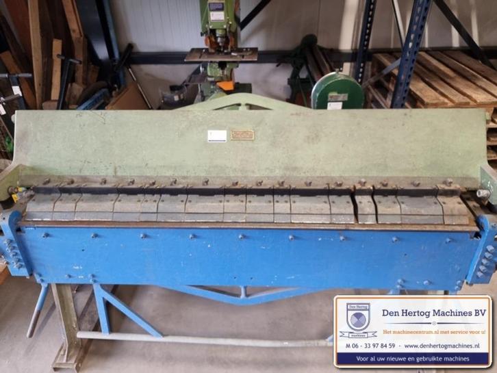 Vingerzetbank Bronswerk 2000x2,25mm 800x3mm plooibank, Doe-het-zelf en Verbouw, Gereedschap | Handgereedschap, Gebruikt, Ophalen