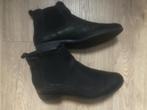 CELLINI zwarte korte laarsjes maat 40 met elastiek lage hak, Zwart, Ophalen of Verzenden, Gedragen, Lage of Enkellaarzen