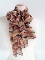 Zijden sjaal - pure silk - bruin tinten - Nieuw, Ophalen of Verzenden, Nieuw, Maat 46/48 (XL) of groter, Sjaal