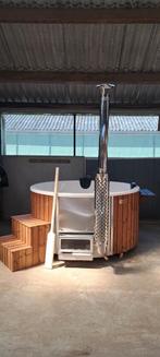 Kunststof hot tub houtgestookt, 200 cm, thermohout, isolatie