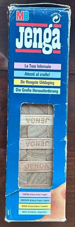 Jenga spel - MB editie, Een of twee spelers, Ophalen of Verzenden, Gebruikt