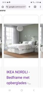 Tweepersoonsbed 160x200 IKEA, Ophalen, Gebruikt, Wit, Tweepersoons