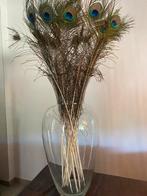 Te koop glazen vaas, Ophalen, Gebruikt, Glas, 50 tot 75 cm