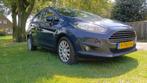 Ford Fiësta 1.0 80PK 5D 2013 Blauw - Navi/Dealer onderhouden, Auto's, Voorwielaandrijving, Stof, Zwart, 525 kg