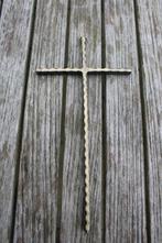 Koperen Christus kruis golvend zonder Corpus, Verzamelen, Religie, Verzenden, Zo goed als nieuw, Kaart of Prent, Christendom | Protestants