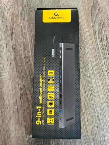 9-IN-1 MULTIPOORT HUB USB C ADAPTER DOCKING HDMI VGA RJ45 PD beschikbaar voor biedingen