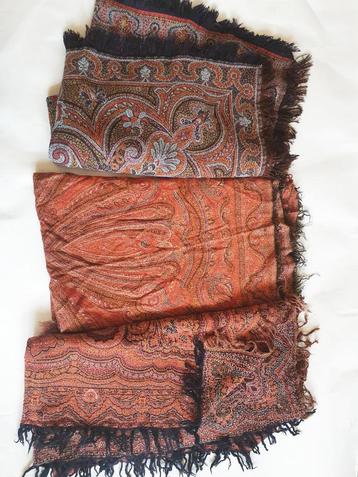 Antieke worteldoeken - 3 stuks - Wol Paisley beschikbaar voor biedingen