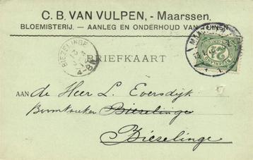 C.B. van Vulpen, Maarssen - 01.1912 - briefkaart beschikbaar voor biedingen