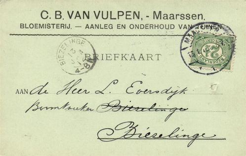 C.B. van Vulpen, Maarssen - 01.1912 - briefkaart, Postzegels en Munten, Brieven en Enveloppen | Nederland, Briefkaart, Ophalen of Verzenden