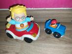 Rode Vtech auto en blauw little People autootje, Kinderen en Baby's, Speelgoed | Vtech, Ophalen of Verzenden, Gebruikt