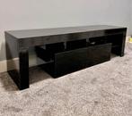 Modern Black TV Stand with LED Lights & Storage, Ophalen, Zo goed als nieuw