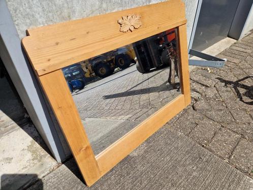 Wegens verhuizing: antiek grenen spiegel,mangelbak en bankje, Huis en Inrichting, Woonaccessoires | Kapstokken, Gebruikt, Overige typen
