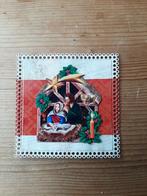 Stans kaart opleg met 3d plaatje kerststal, Ophalen of Verzenden, Nieuw, Overige thema's