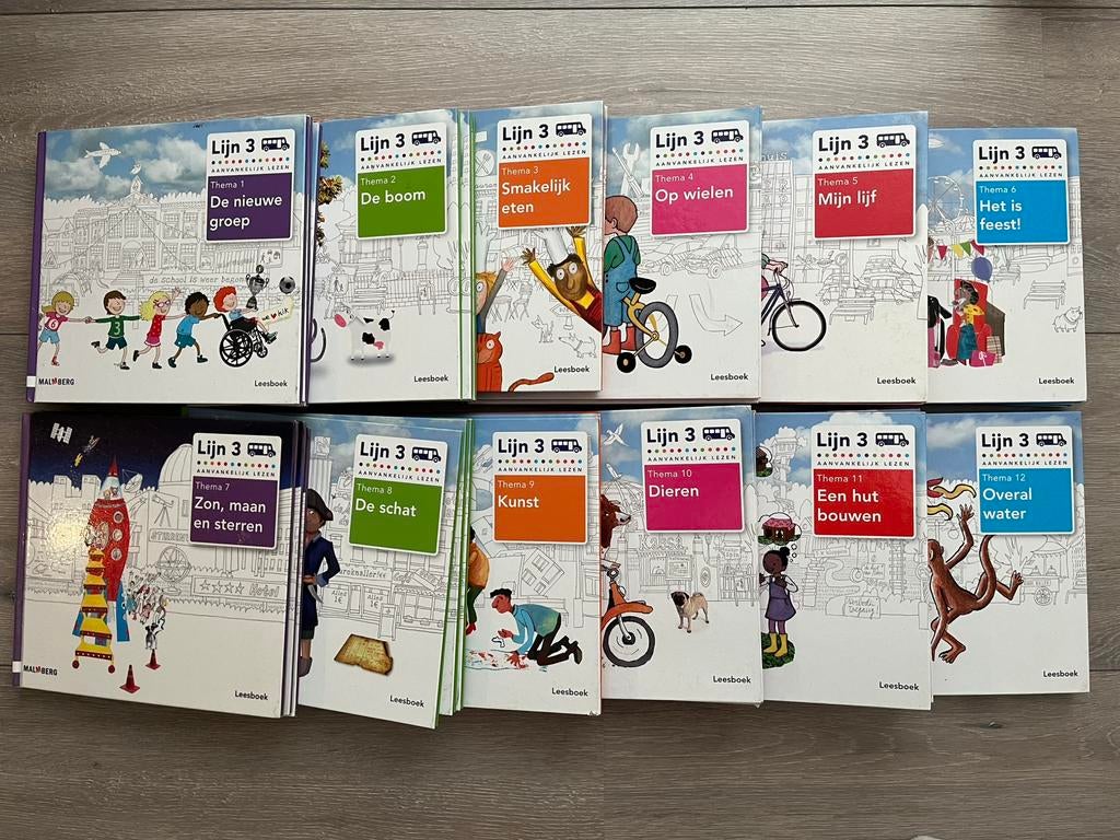 Lijn 3 - leesboeken thema 1-12, Ophalen of Verzenden, Zo goed als nieuw, Overige niveaus, Nederlands