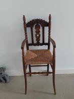 Antieke houten Kinderstoel fraai bewerkt, Ophalen of Verzenden