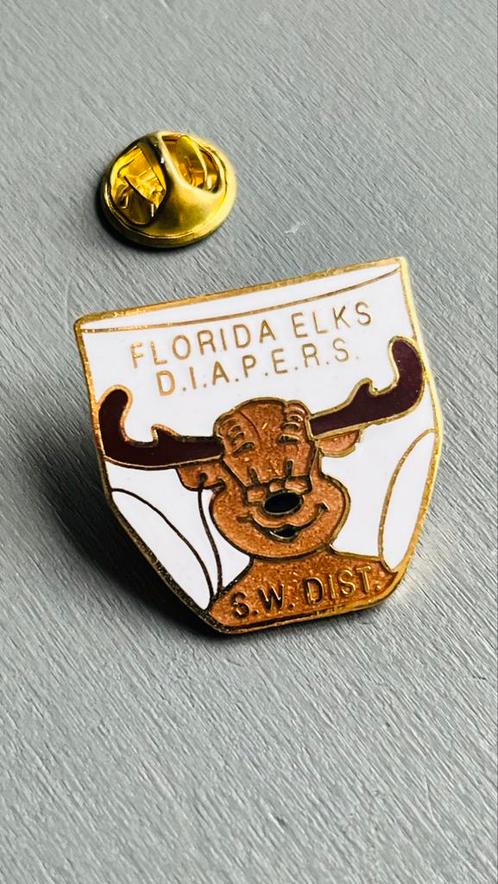 Florida Elks D.I.A.P.E.R.S. - Sw District pin, Verzamelen, Speldjes, Pins en Buttons, Zo goed als nieuw, Ophalen of Verzenden