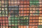 Antieke geglazuurde estrikken 16x16 ca 25M2, Doe-het-zelf en Verbouw, Vloerdelen en Plavuizen, Gebruikt, Steen of Klei, Minder dan 50 cm