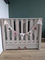 Box met boxkleed, matras en opberglade, Ophalen, Zo goed als nieuw, Vierkant, In hoogte verstelbaar