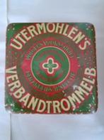 Verbandtrommel Utermohlen+inhoud+andere items vintage-antiek, Verzamelen, Blikken, Ophalen, Gebruikt, Overige