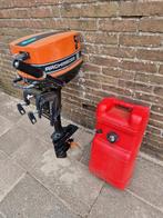 Buitenboord motor Archimedes 5a incl tank 2takt 5pk, Ophalen, Zo goed als nieuw, Motor en Techniek