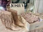 Josh V Delia Beige Suede Laarzen - Maat 38, Ophalen of Verzenden, Zo goed als nieuw, Beige, Lage of Enkellaarzen