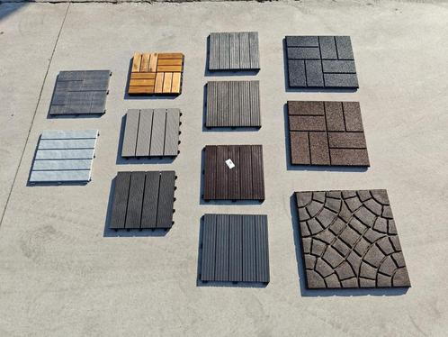 Vlondertegels, rubbertegels, terrastegels, composiet en Hout, Tuin en Terras, Terrasdelen en Vlonders, Nieuw, Composiet, Ophalen of Verzenden
