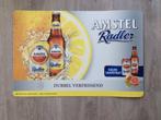 Amstel radler poster vloer sticker ongebruikt nieuw mancave, Verzamelen, Ophalen of Verzenden, Nieuw, Reclamebord, Plaat of Schild