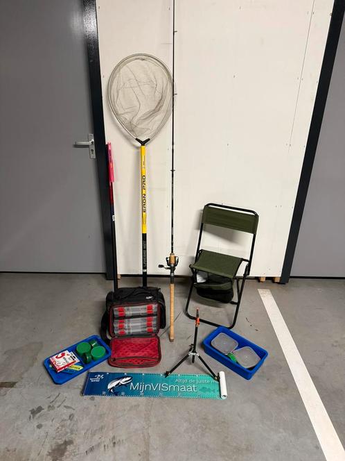 Complete hengelsport uitrusting, Watersport en Boten, Hengelsport | Algemeen, Zo goed als nieuw, Complete hengel, Ophalen