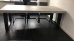 Betonlook Eettafel | 240x100cm | Stalen U-poten |, Ophalen, Overige materialen, Gebruikt, 200 cm of meer