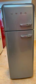 Neutrale Grijze Smeg Koelvriescombinatie FAB30 166 cm hoog!, Witgoed en Apparatuur, Koelkasten en IJskasten, Gebruikt, 200 liter of meer