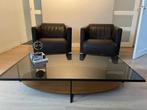 Salontafel glas Bibi, Huis en Inrichting, Tafels | Salontafels, 100 tot 150 cm, Zo goed als nieuw, Rechthoekig, 50 tot 100 cm