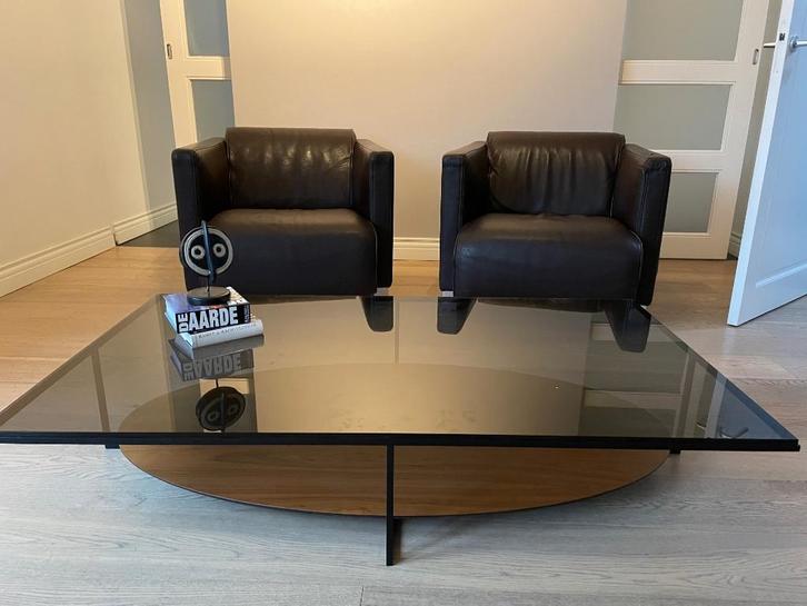 Salontafel glas Bibi, Huis en Inrichting, Tafels | Salontafels, Zo goed als nieuw, Minder dan 50 cm, 50 tot 100 cm, 100 tot 150 cm