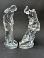 Baccarat France 2 Golfspelers man & vrouw, Ophalen of Verzenden