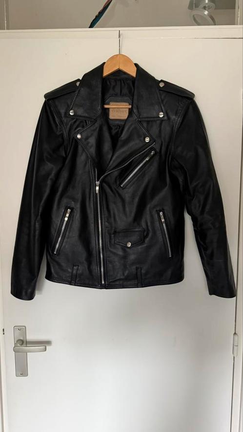 Handgemaakte leren jas, Kleding | Dames, Jassen | Zomer, Zo goed als nieuw, Maat 36 (S), Zwart, Ophalen of Verzenden