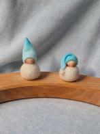 Jaarring winter steker popje vilt Vrije School Seizoenstafel, Hobby en Vrije tijd, Vilt, Verzenden, Nieuw, Figuurtje(s), Wolvilt