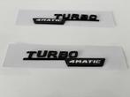 Mercedes benz nieuw Spatbord Badge Turbo 4Matic  Embleem, Ophalen of Verzenden