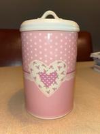 Clayre & Eef Voorraadpot Roze Stippen, Ophalen of Verzenden, Gebruikt