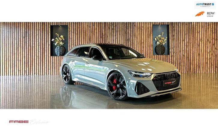 Audi RS6 4.0 TFSI quattro Dynamic Plus Nightvision Head-up P, Auto's, Audi, Bedrijf, Te koop, RS6, 360° camera, 4x4, ABS, Achteruitrijcamera
