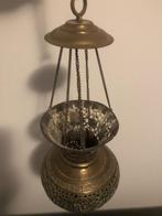 Koperen hanglamp, Huis en Inrichting, Lampen | Hanglampen, Gebruikt, 50 tot 75 cm, Metaal, Antiek