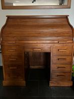 Massief eikenhout secretaire uit 1900 inclusief stoel., Ophalen, Gebruikt