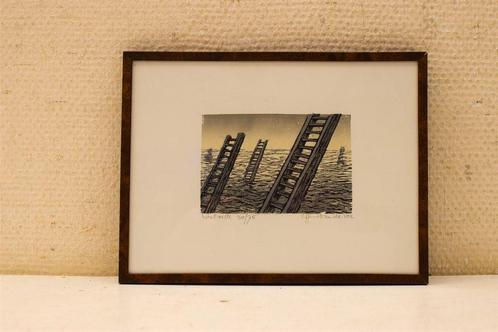 Prent van ladders 45627, Verzamelen, Ansichtkaarten | Nederland, Ongelopen, Noord-Holland, Voor 1920, Ophalen of Verzenden
