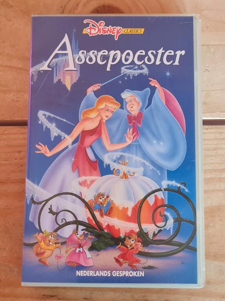 VHS Disney - Assepoester VHS 16/0410, Cd's en Dvd's, VHS | Film, Zo goed als nieuw, Nederlandstalig, Alle leeftijden, Ophalen of Verzenden