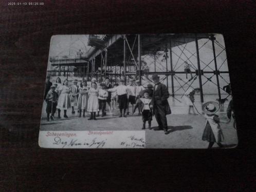 R33 - Scheveningen - Wandelhoofd - Kinderen - 1904 - Oud, Verzamelen, Ansichtkaarten | Nederland, Zuid-Holland, Voor 1920, Ophalen of Verzenden