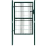 IJzeren tuinpoort hek looppoort draaihek groen GRATIS BEZORG, Staal, Verzenden, Minder dan 100 cm, 100 tot 150 cm