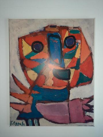 Reproductie Karel Appel: De vrijheidsschreeuw. 60x50 cm. beschikbaar voor biedingen