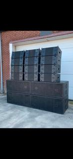 Line array compleet 12x top 4x sub 2x amp rack, Ophalen, Zo goed als nieuw, Audio