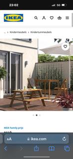 Reso picknick tafel kinderen IKEA, Tuin en Terras, Ophalen of Verzenden, Zo goed als nieuw, Rechthoekig, Hout