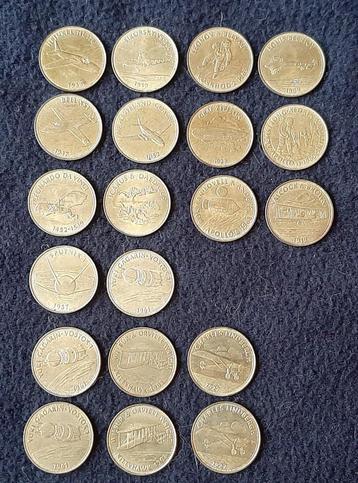 Shell munten uit 1969, luchtvaart, vintage, 20 stuks, igs! beschikbaar voor biedingen